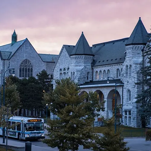 Sunset over Queen's campus