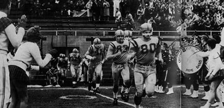 The beloved Gaels take to the field at the original (Tricolour Yearbook photo) 