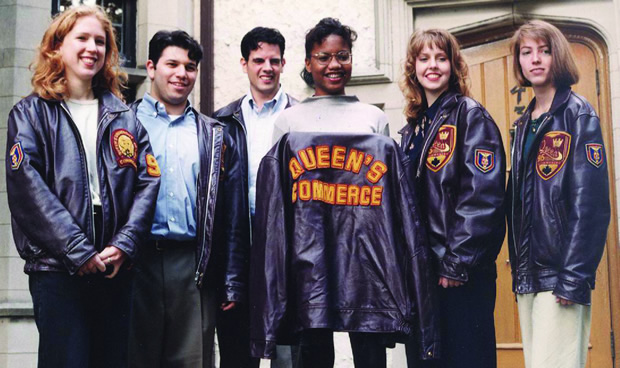 Class of ’95 showing off their new Commerce jackets