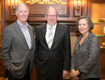 Jim Leech, David Saunders and Benita Warmbold