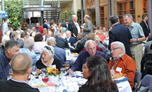 A prime table at reunion Brunch.