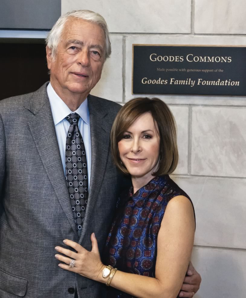 Mel and Nancy Goodes at the new west wing's gala opening in Sept. 2012.