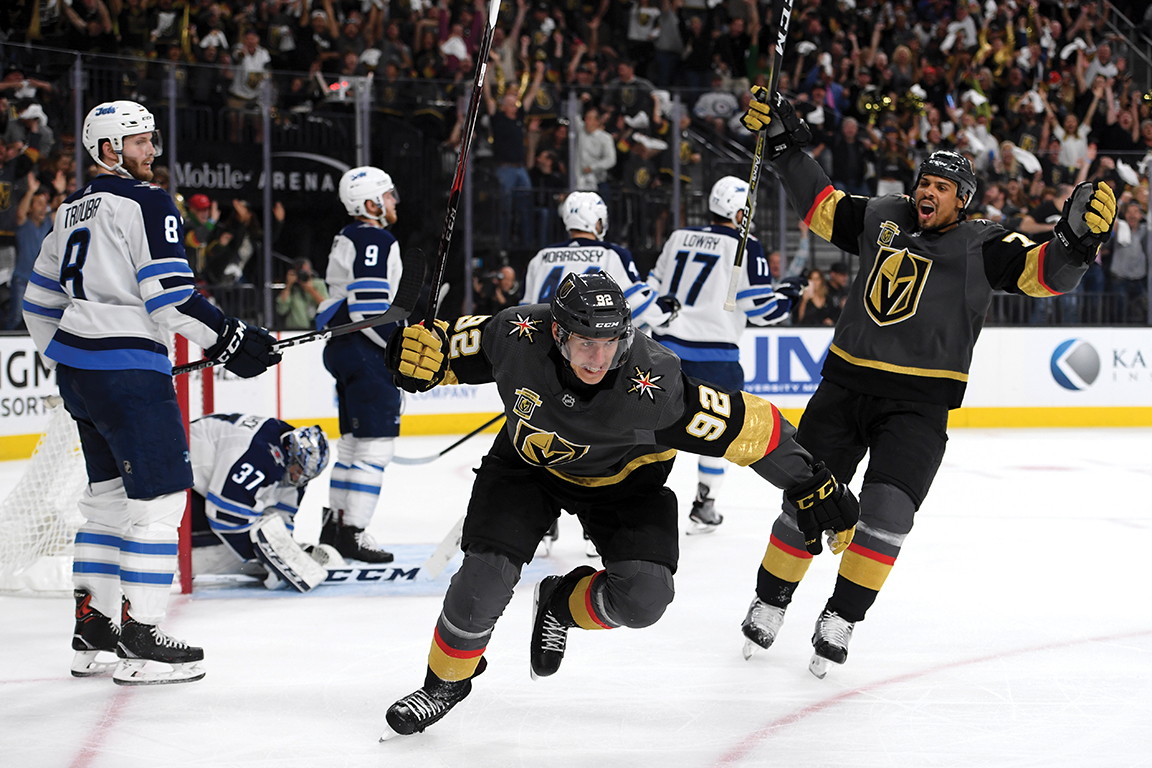 Vegas Golden Knights celebrate goal