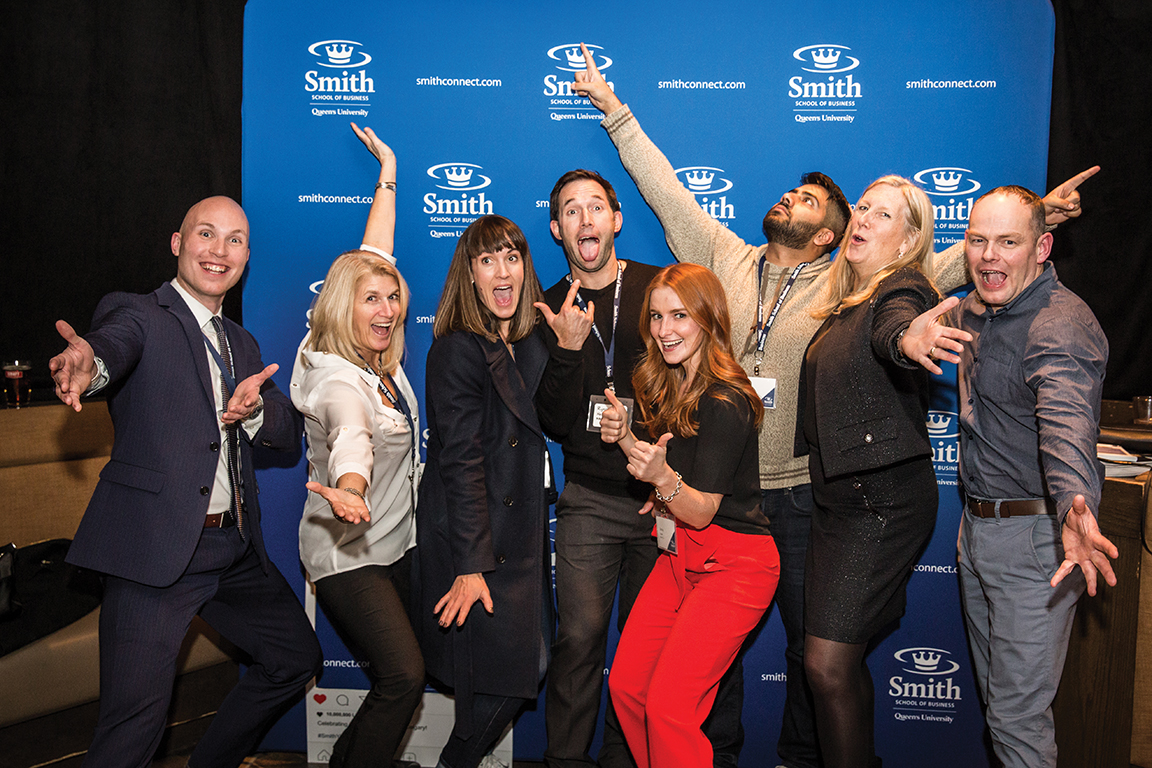 Alumni, staff and faculty at Smith’s second annual Calgary celebration in November.