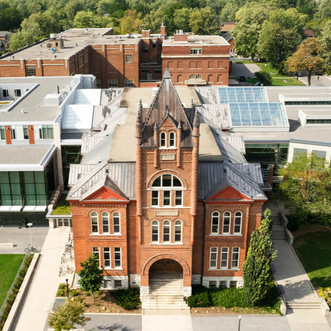 Goodes Hall ariel view