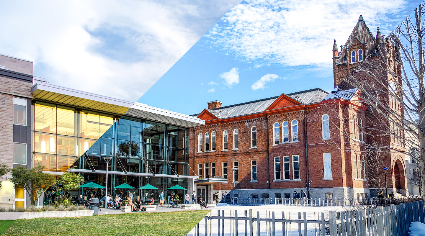 Exterior of Goodes Hall at Smith School of Business, Kingston, Ontario